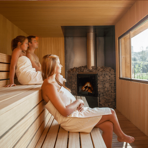 Sauna Unieke Wellness - Comfort Card | Thermae Grimbergen woodstove sauna